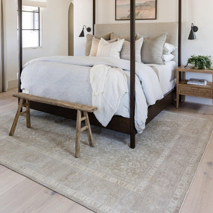 Tapis Pure Salt x Momeni Menorca Bazaar Ivoire