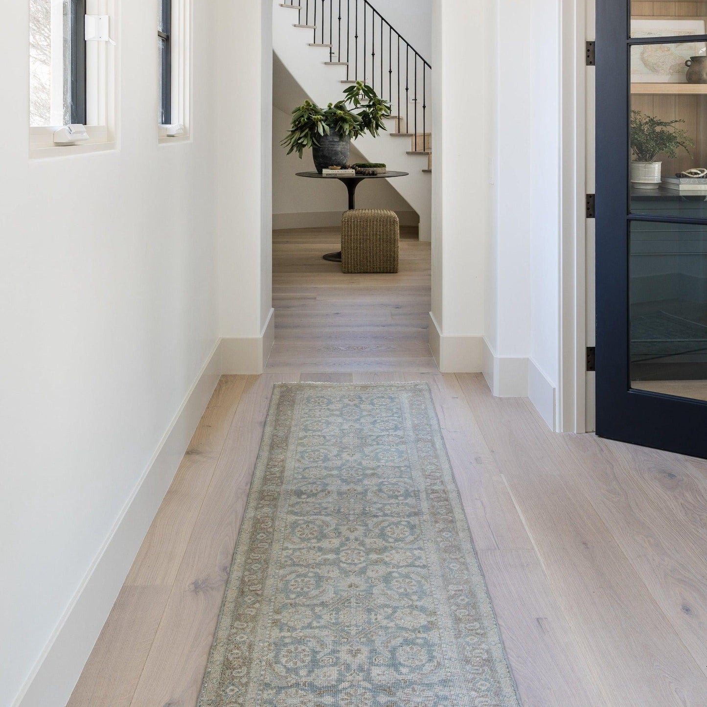 Tapis Pure Salt x Momeni Menorca Bazaar Slate