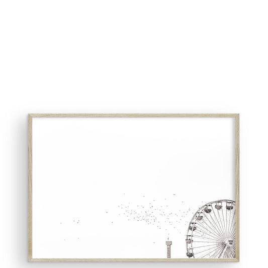 Santa Monica Pacific Pier Santa Monica CA by Carly Tabak