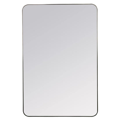 Steven Miroir en métal noir