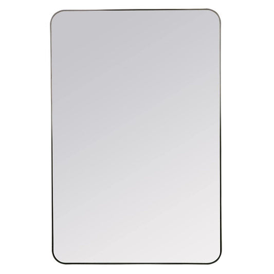 Steven Miroir en métal noir