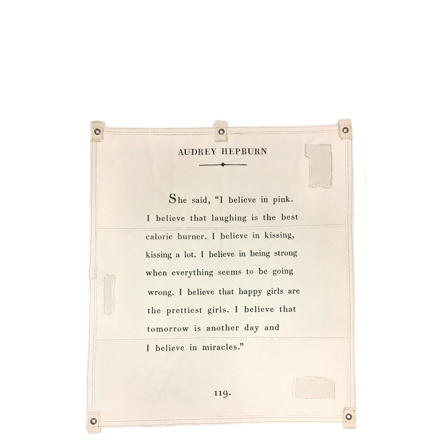 La bâche Audrey Hepburn