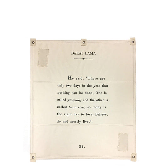 La bannière du Dalaï Lama