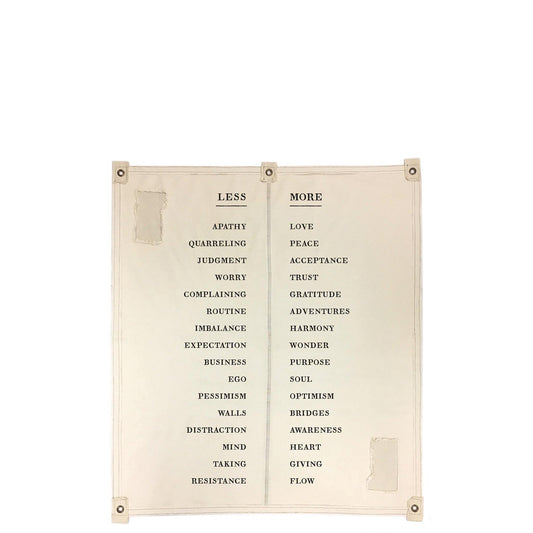 La bâche Less &amp; More