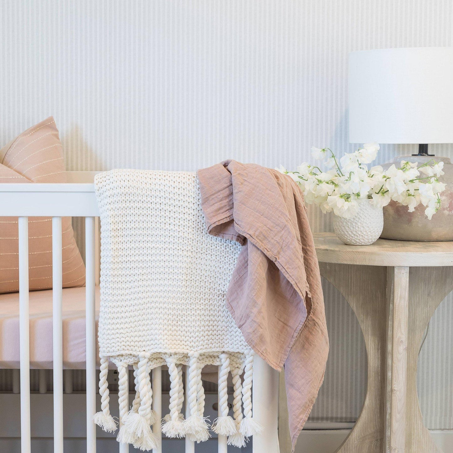 Trestles Oversized Throw by Pom Pom at Home, Antique White