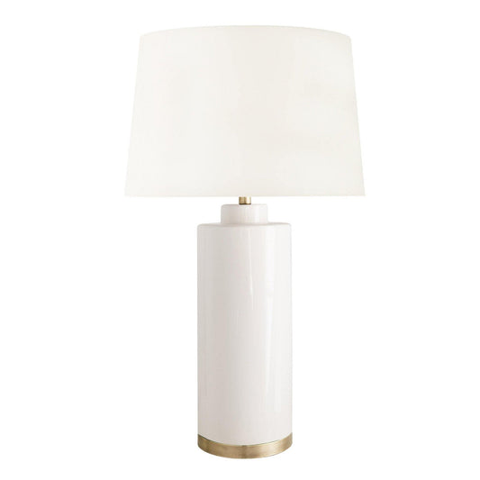 Lampe de table Tyler, blanche
