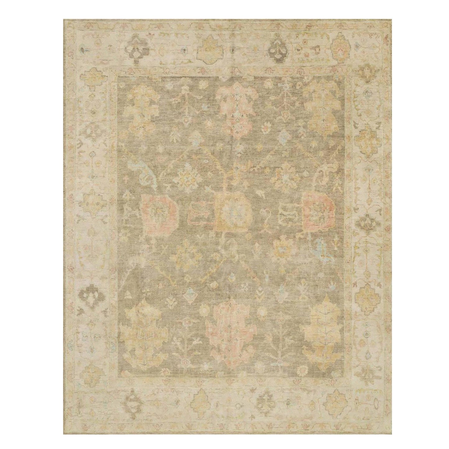 Tapis Victoria, Gris mousse / Pierre