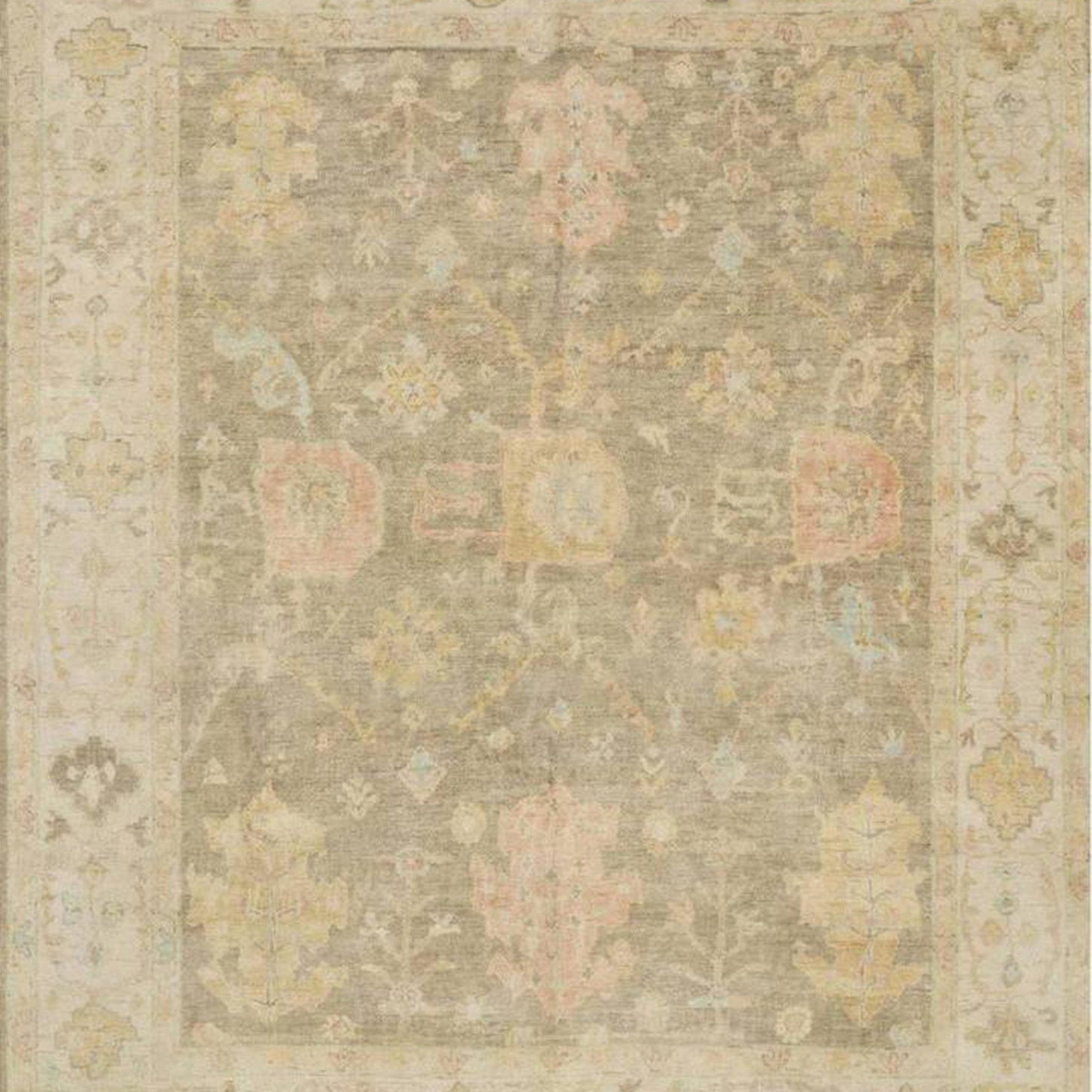 Tapis Victoria, Gris mousse / Pierre