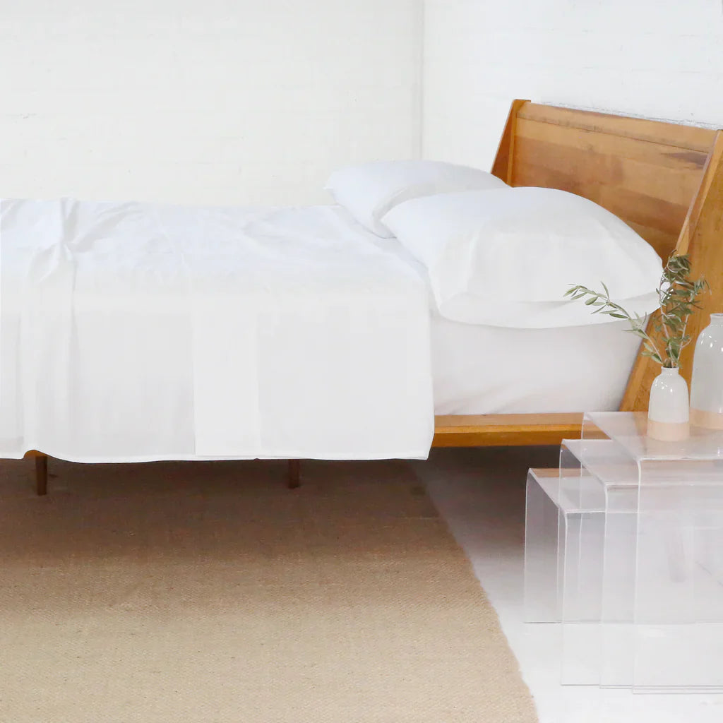 Cotton Percale Sheet Set by Pom Pom at Home, White